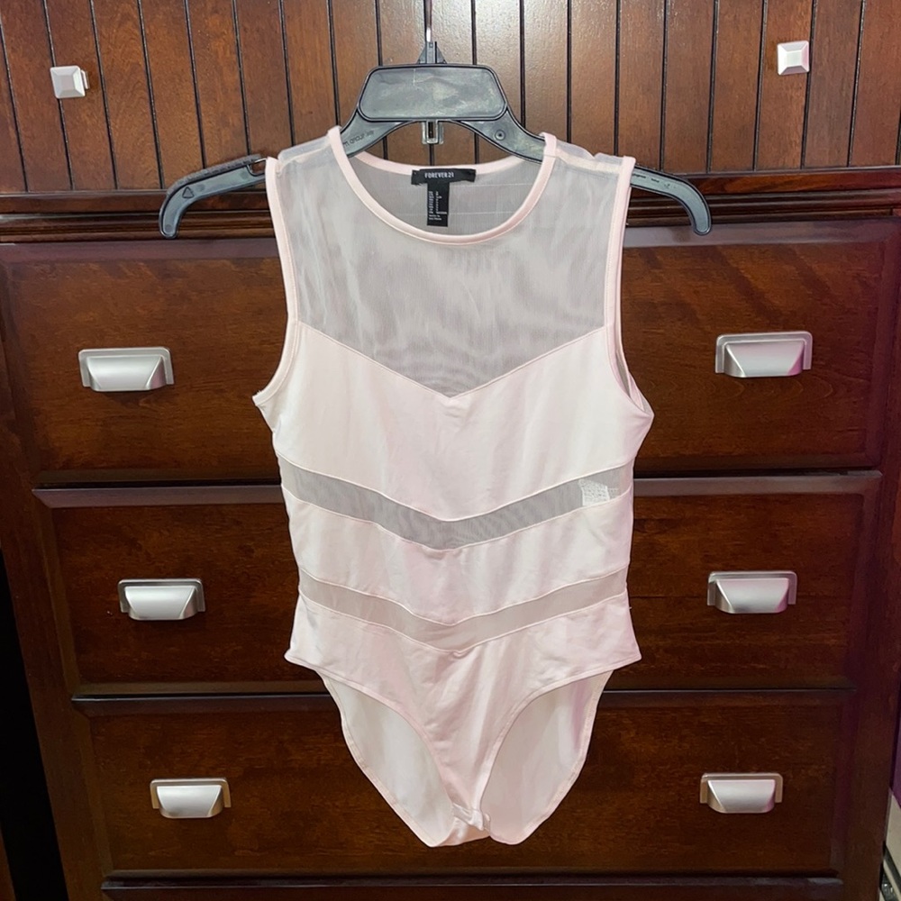 BABYPINK MESH BODYSUIT